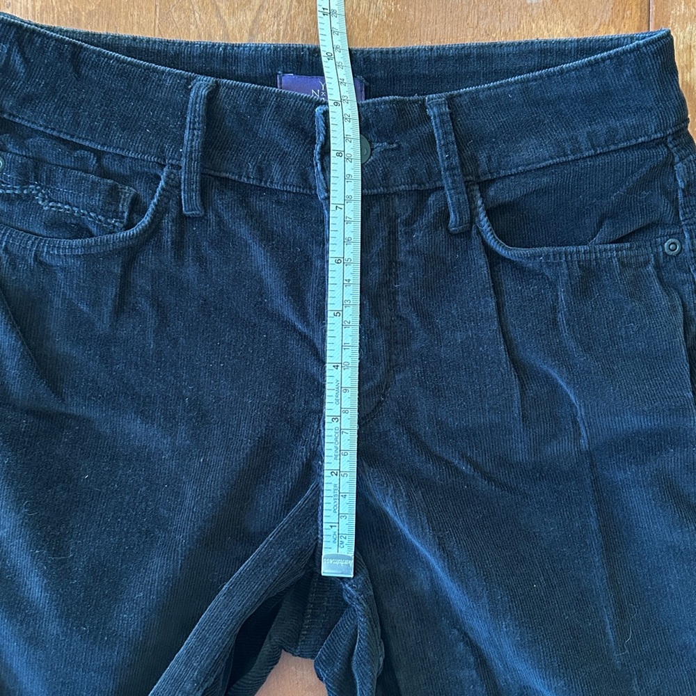 NYDJ Black Corduroy Legging Jeans 0P - Picture 12 of 14